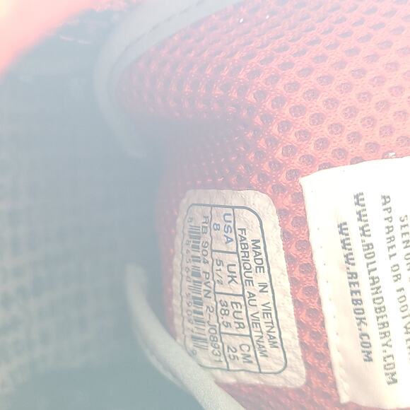 Reebok Freestyle White Black Red 2-J08931 women's size 8 - Picture 9 of 9